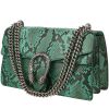 Gucci  Dionysus bag worn on the shoulder or carried in the hand  in green and black python - 00pp thumbnail