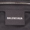 Sac à main Edition limitée Balenciaga x Gucci Jackie en toile monogram grise et cuir noir - Detail D2 thumbnail