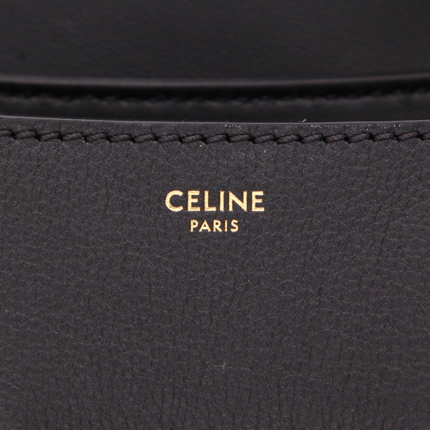 Borsa Celine  Polly modello medio  in pelle nera - Detail D2