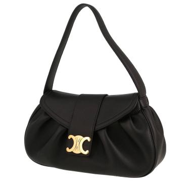 Sac à main Celine  Polly moyen modèle  en cuir noir