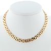 Articulated Cartier Maillon Panthère necklace in yellow gold and diamonds - 360 thumbnail