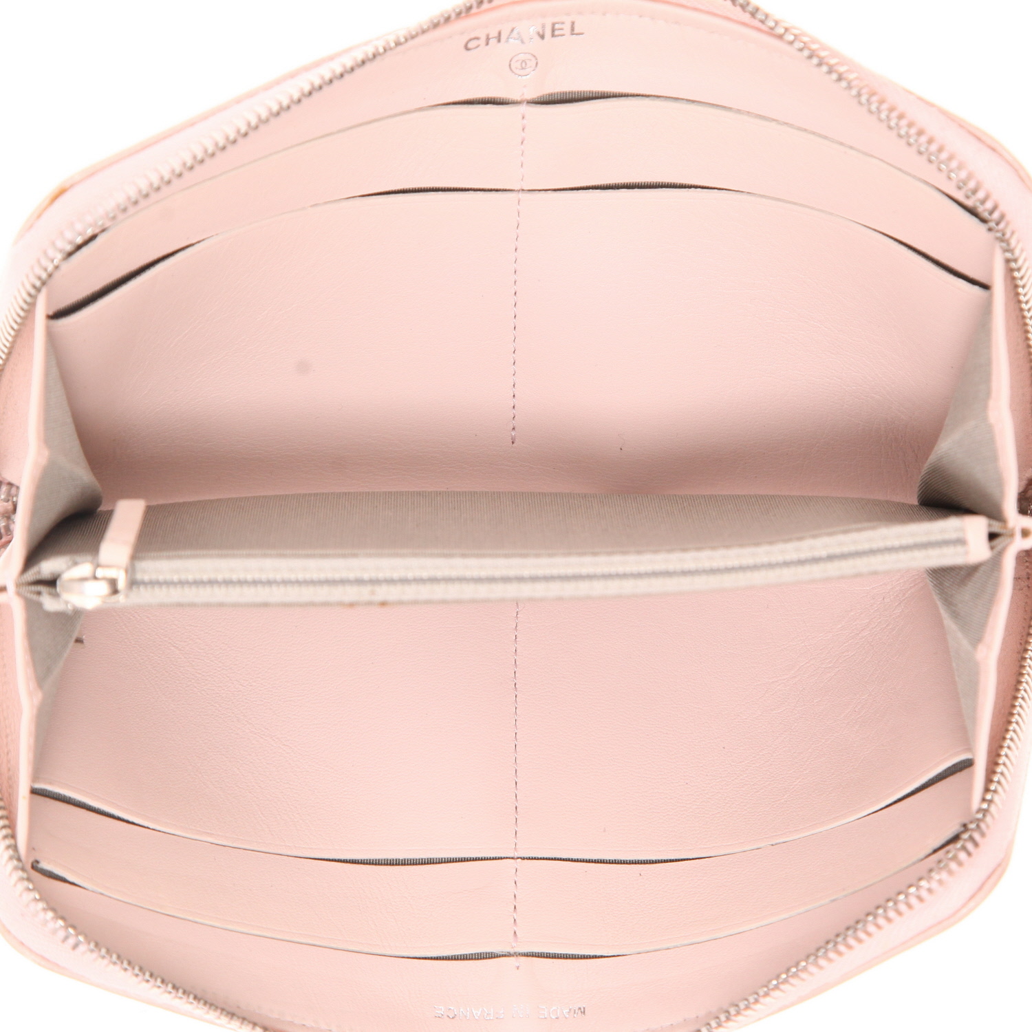 Portafogli Chanel   in pelle rosa pallido - Detail D3