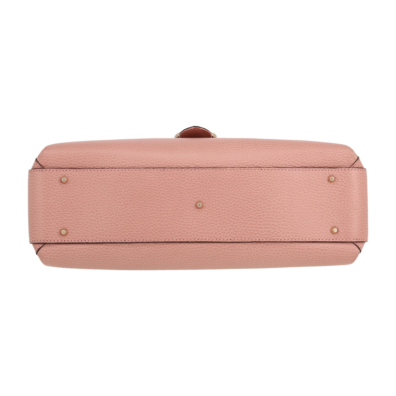 Gucci  Interlocking G shoulder bag  in pink grained leather - Detail D1