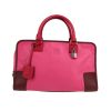 Borsa Loewe  Amazona in pelle tricolore rosa bordeaux e rossa - 360 thumbnail