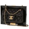 Bolso de mano Chanel Timeless en cuero acolchado negro y plexiglás negro - 00pp thumbnail