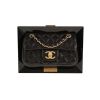 Chanel  Timeless handbag  in black quilted leather  and black plexiglas - 360 thumbnail