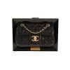 Chanel Timeless limited edition Frame handbag  in black quilted leather  and black plexiglas - 360 thumbnail