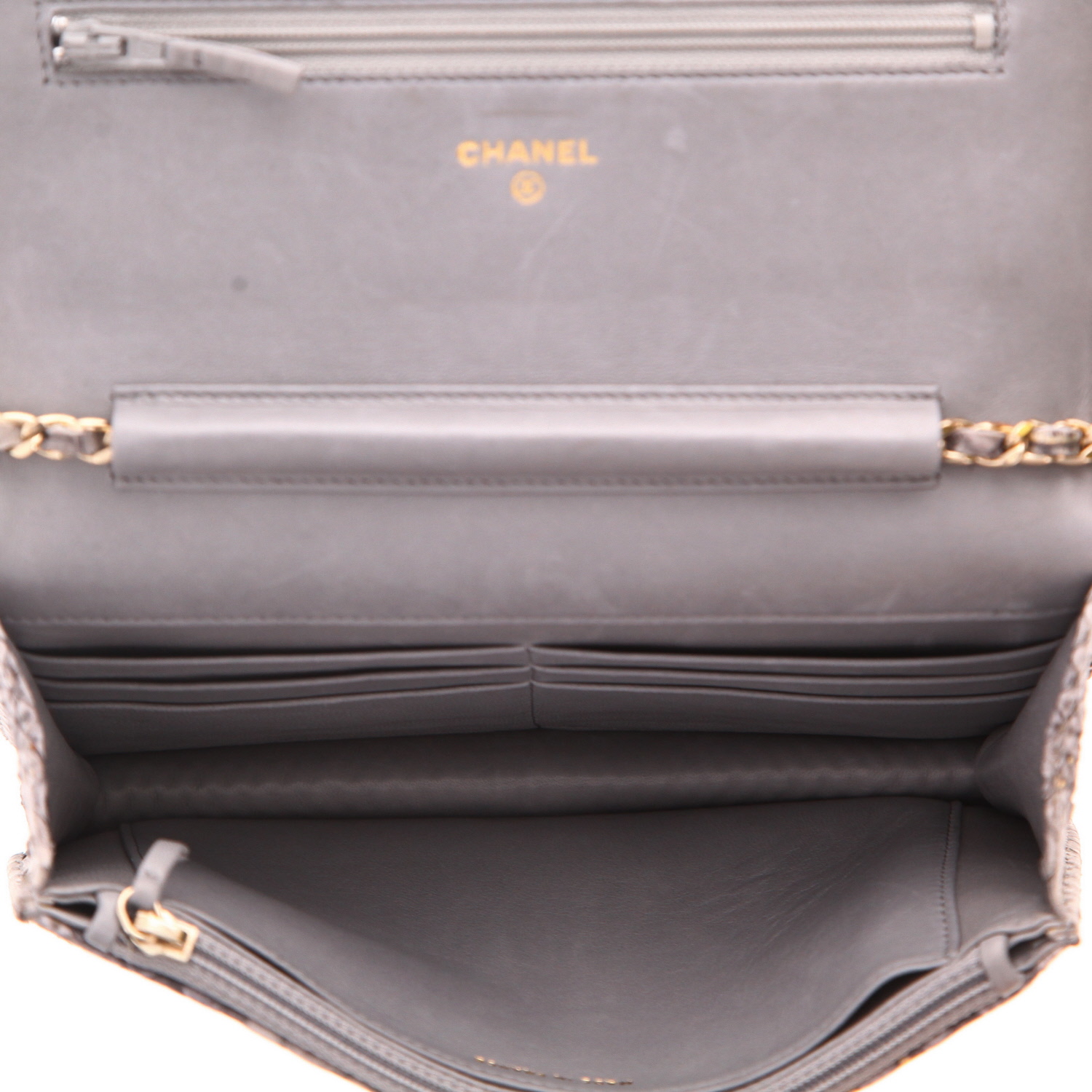 Borsa a tracolla Chanel  Wallet on Chain in pitone - Detail D3