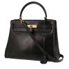 Bolso de mano Hermès  Kelly 28 cm en cuero box negro - 00pp thumbnail