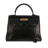 Hermès  Kelly 28 cm handbag  in black box leather - 360 thumbnail