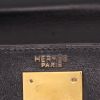 Hermès  Kelly 28 cm handbag  in black box leather - Detail D2 thumbnail