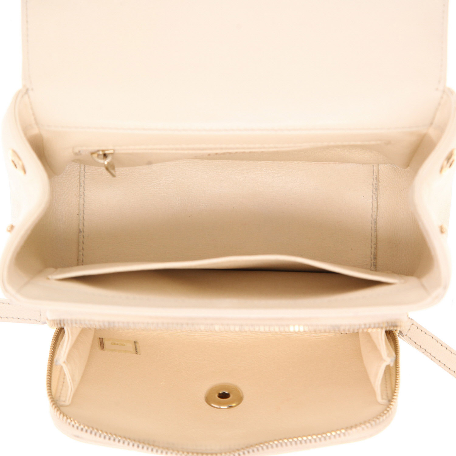 Bolso bandolera Chanel  Affinity en cuero granulado acolchado blanco - Detail D3