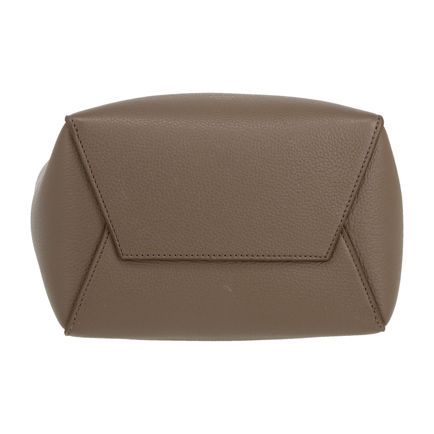Celine  Sac Sangle handbag  in taupe grained leather - Detail D1