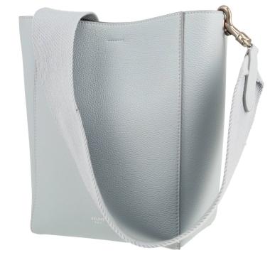 Borsa Celine  Sac Sangle in pelle martellata celeste