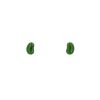 Paire de boucles d'oreilles Tiffany & Co Bean en or jaune et jade - 00pp thumbnail