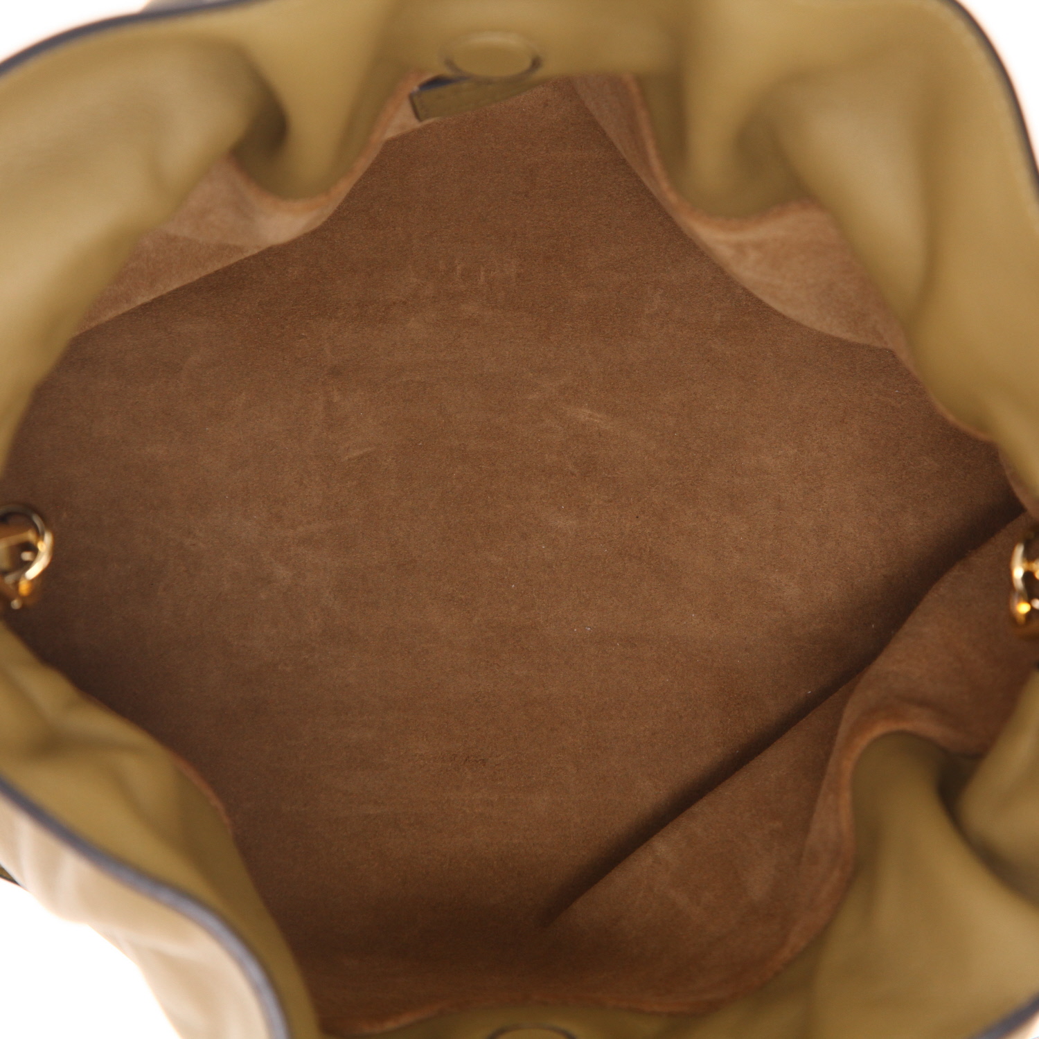 Borsa a tracolla Loewe  Flamenco Knot  modello medio  in pelle verde kaki - Detail D3