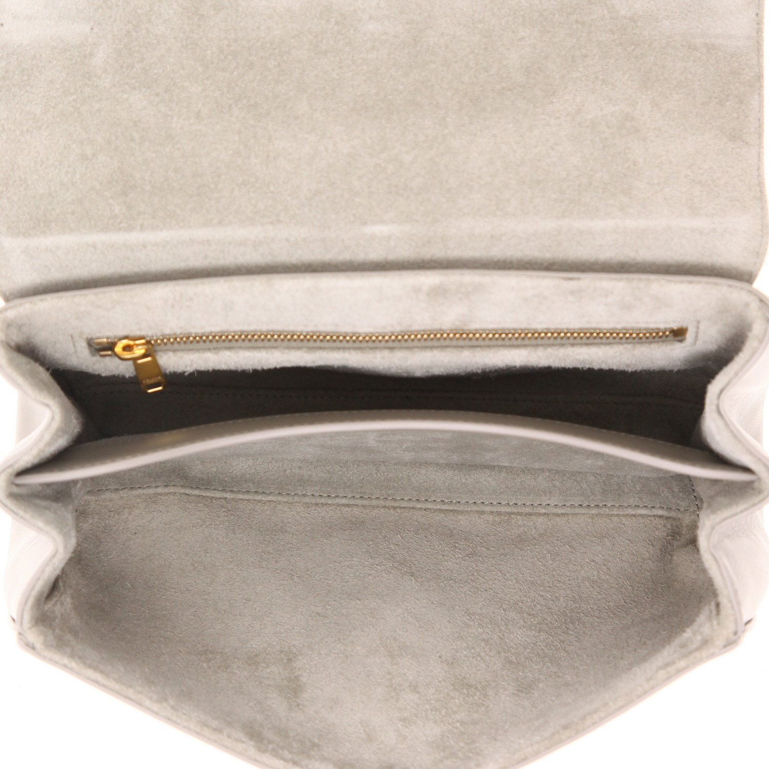 Borsa a tracolla Celine  Soft Teen in pelle verde kaki - Detail D3