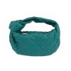 Borsa Bottega Veneta  Jodie mini  in pelle intrecciata blu verde - 360 thumbnail