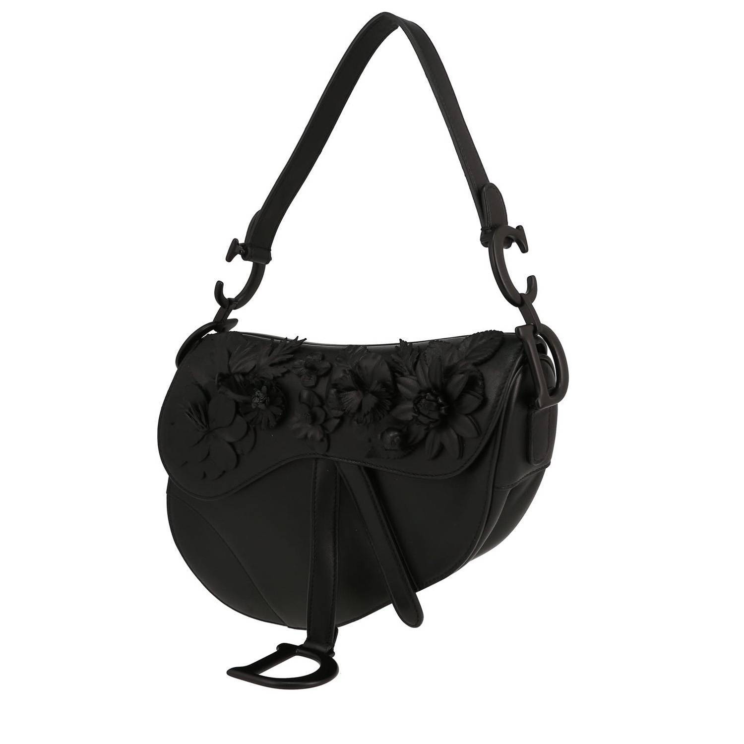 Dior Saddle handbag in black leather