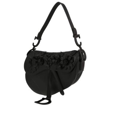 Dior  Saddle handbag  in black leather