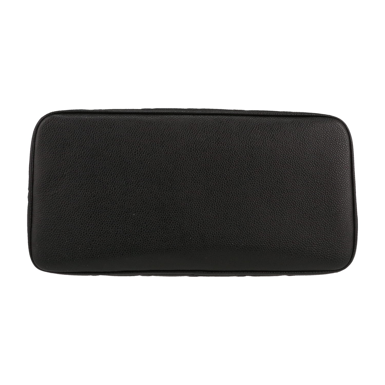 Chanel  Medaillon handbag  in black quilted grained leather - Detail D1