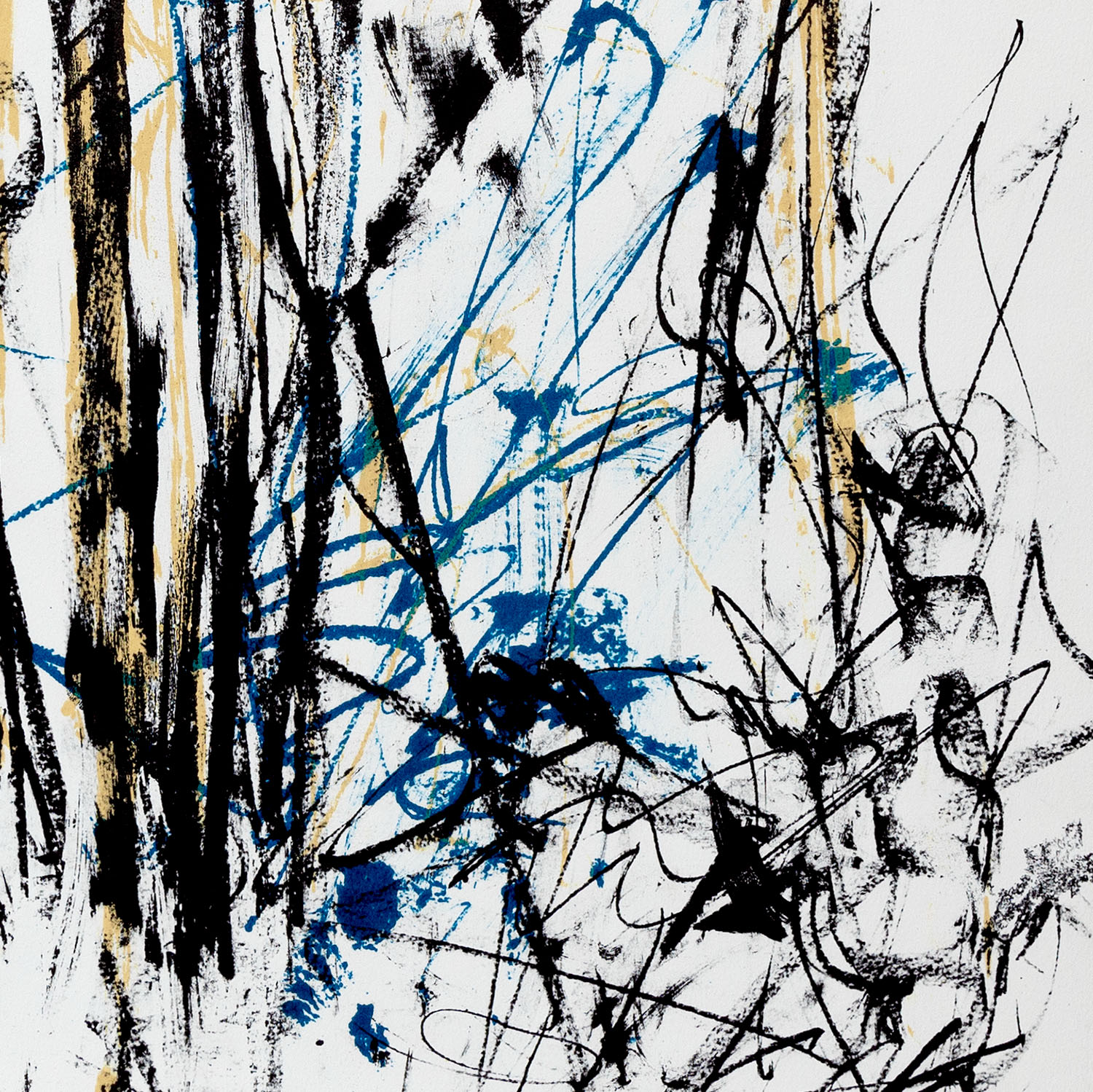 Joan Mitchell (1925-1992), Trees (Black, Yellow and Blue) - 1991