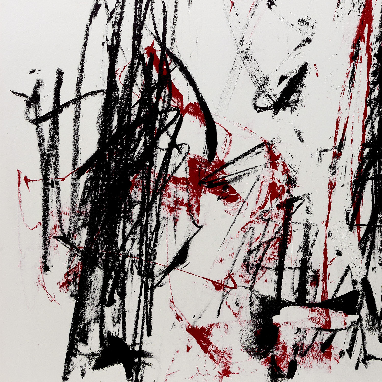 Joan Mitchell (1925-1992), Trees (Black and Red) - 1992 - Detail D1