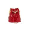 Bolso bandolera Prada  Triangle mini  en charol rojo - 360 thumbnail