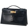 Hermès  Kelly - Clutch pouch  in blue porosus crocodile - 00pp thumbnail