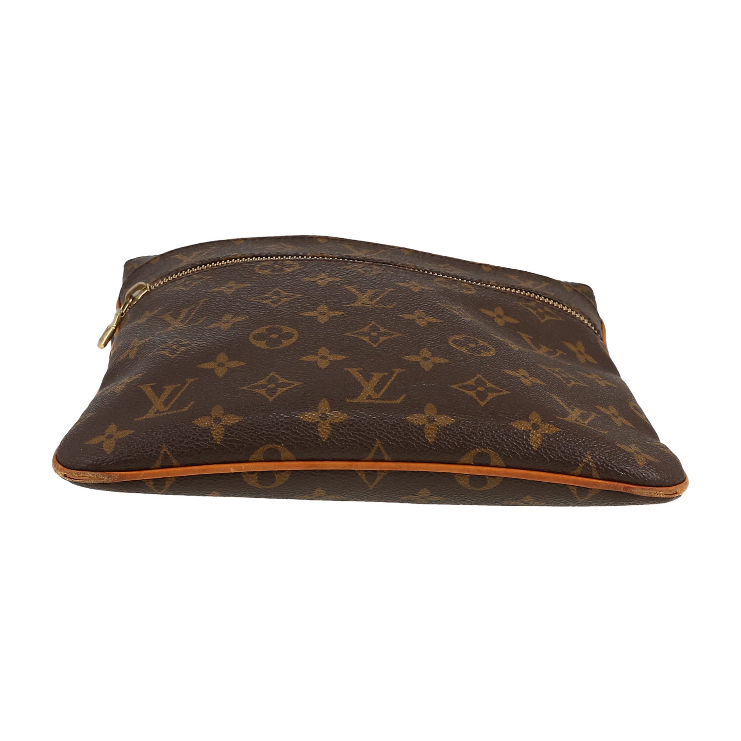 Borsa a tracolla Louis Vuitton  Bosphore in tela monogram marrone e tela marrone - Detail D1