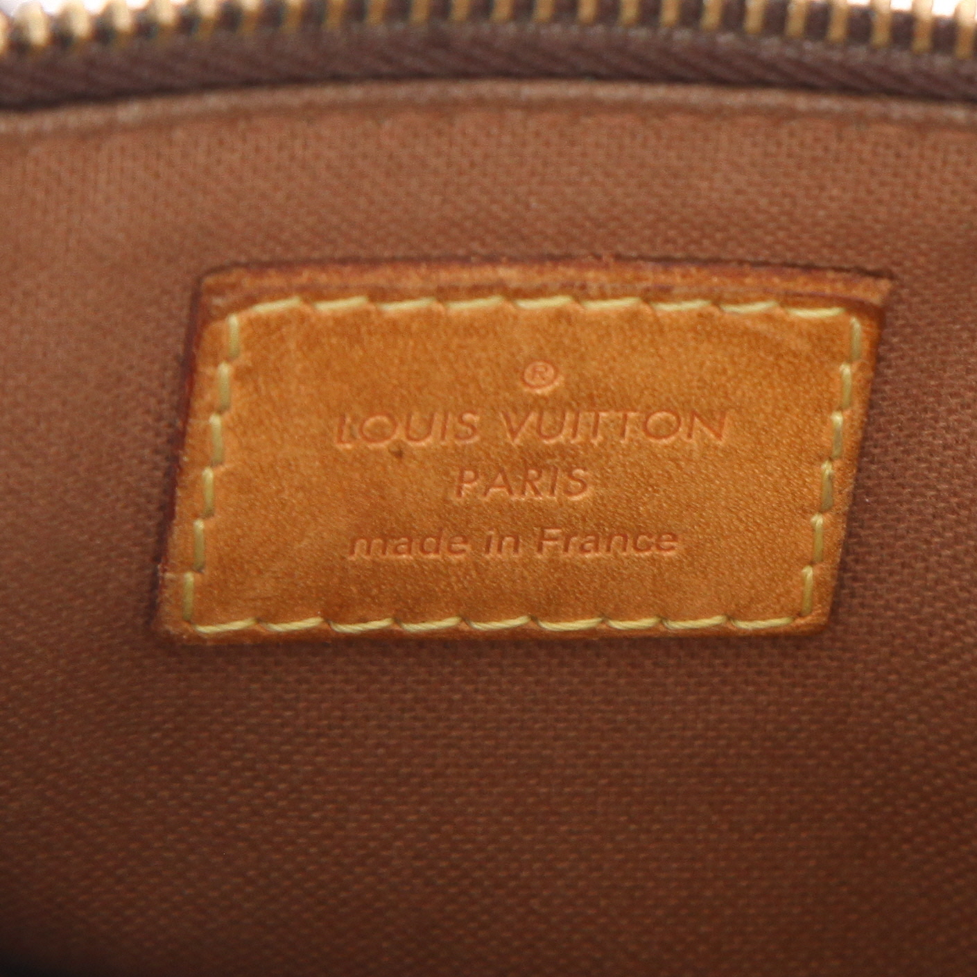 Louis Vuitton  Bosphore shoulder bag  in brown monogram canvas  and brown canvas - Detail D2
