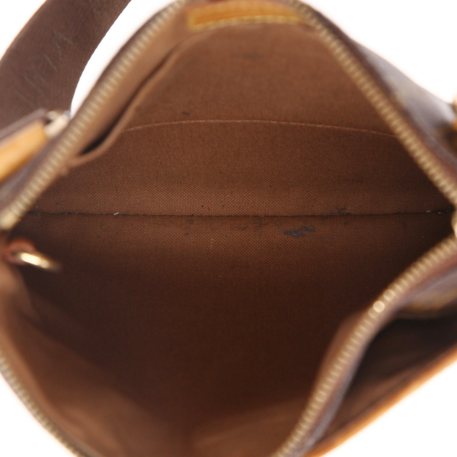 Louis Vuitton  Bosphore shoulder bag  in brown monogram canvas  and brown canvas - Detail D3