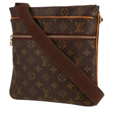 Borsa a tracolla Louis Vuitton  Bosphore in tela monogram marrone e tela marrone