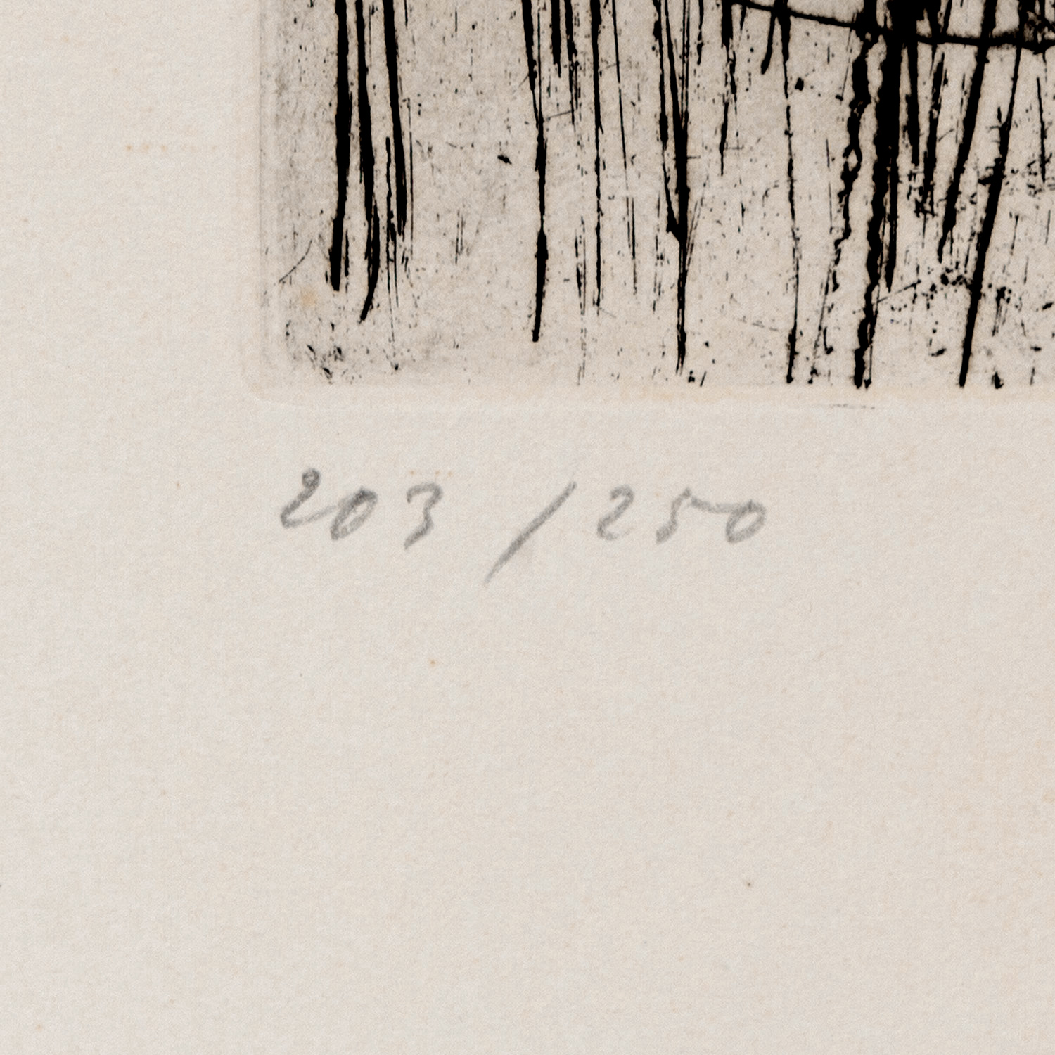 Hans Hartung (1904-1989), G15 - 1953 - Detail D3