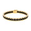 Bracciale flessibile Chanel Ultra in oro giallo e ceramica nero - 00pp thumbnail