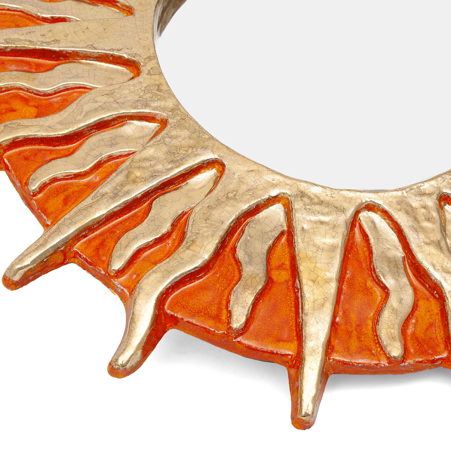 Mithé Espelt (1923-2020), Large mirror 'Feu' - created in 1975 - Detail D2