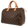 Bolso de mano Louis Vuitton  Speedy 30 en lona Monogram marrón y cuero natural - 00pp thumbnail