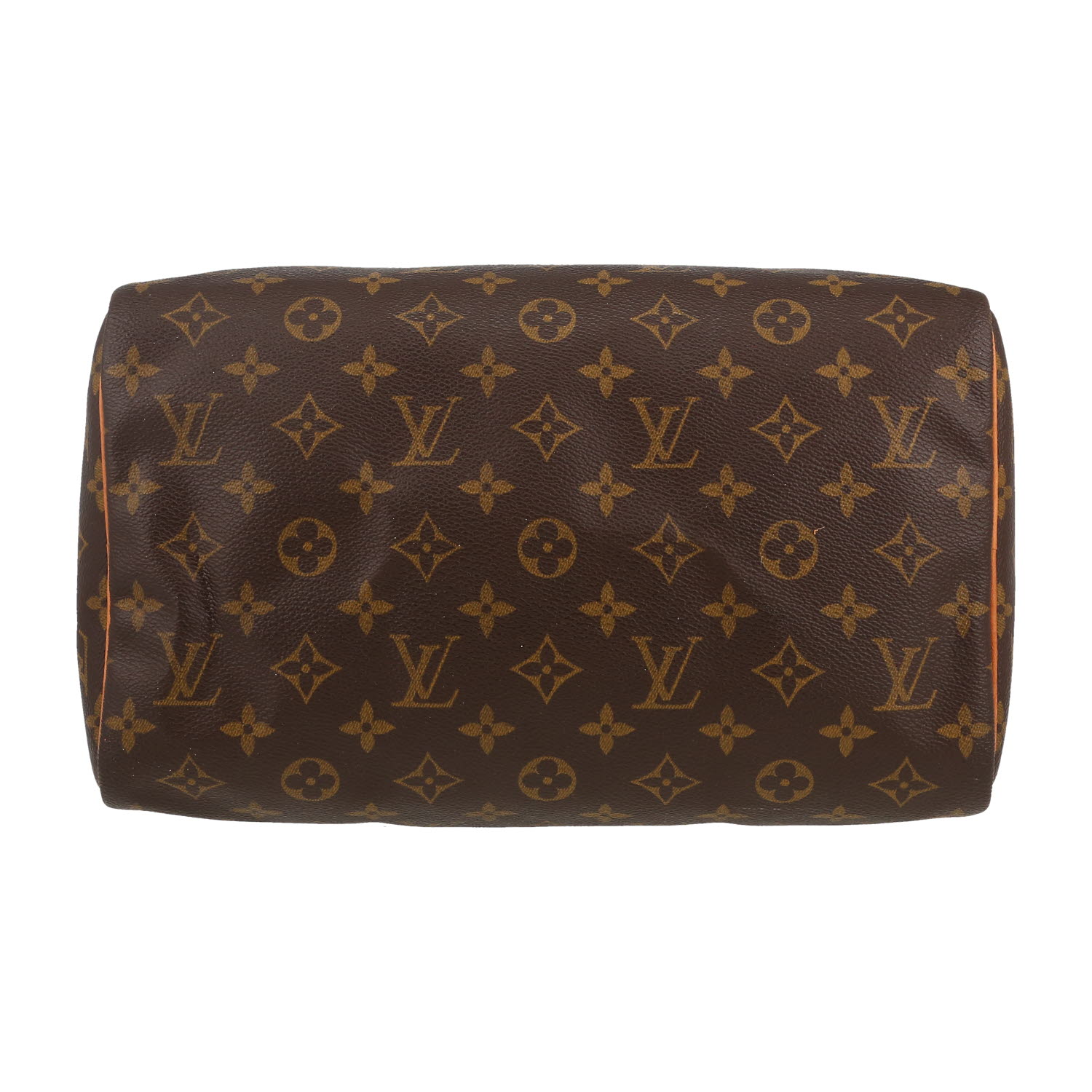 Sac à main Louis Vuitton  Speedy 30 en toile monogram marron et cuir naturel - Detail D1