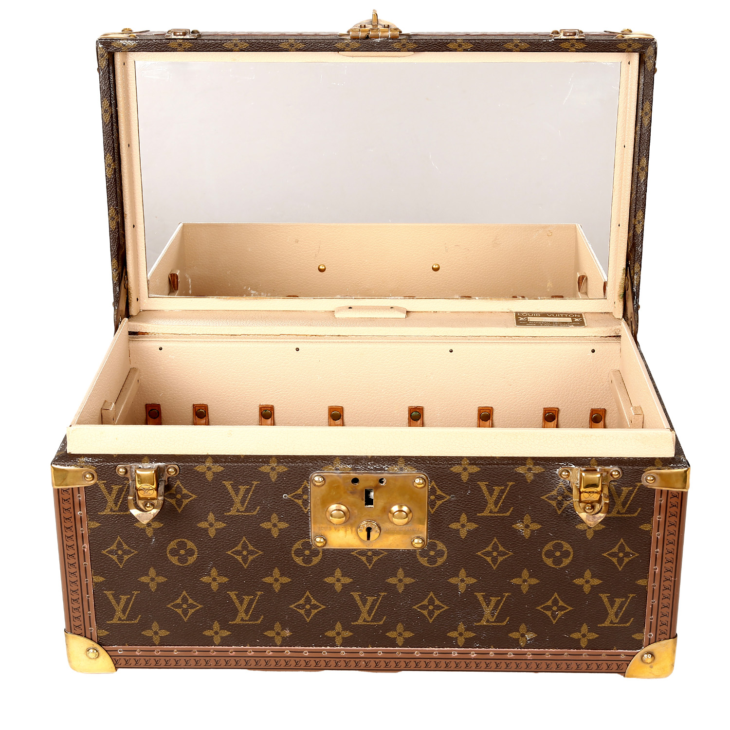 Vanity Louis Vuitton  Boîte à Pharmacie en toile monogram marron - Detail D4