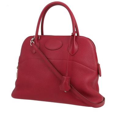 Sac à main Hermès  Bolide 30 cm en cuir togo rouge Rubis