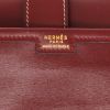 Hermès  Jige pouch  in burgundy box leather - Detail D2 thumbnail