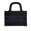 Dior  Book Tote small  handbag  in blue canvas - 360 thumbnail