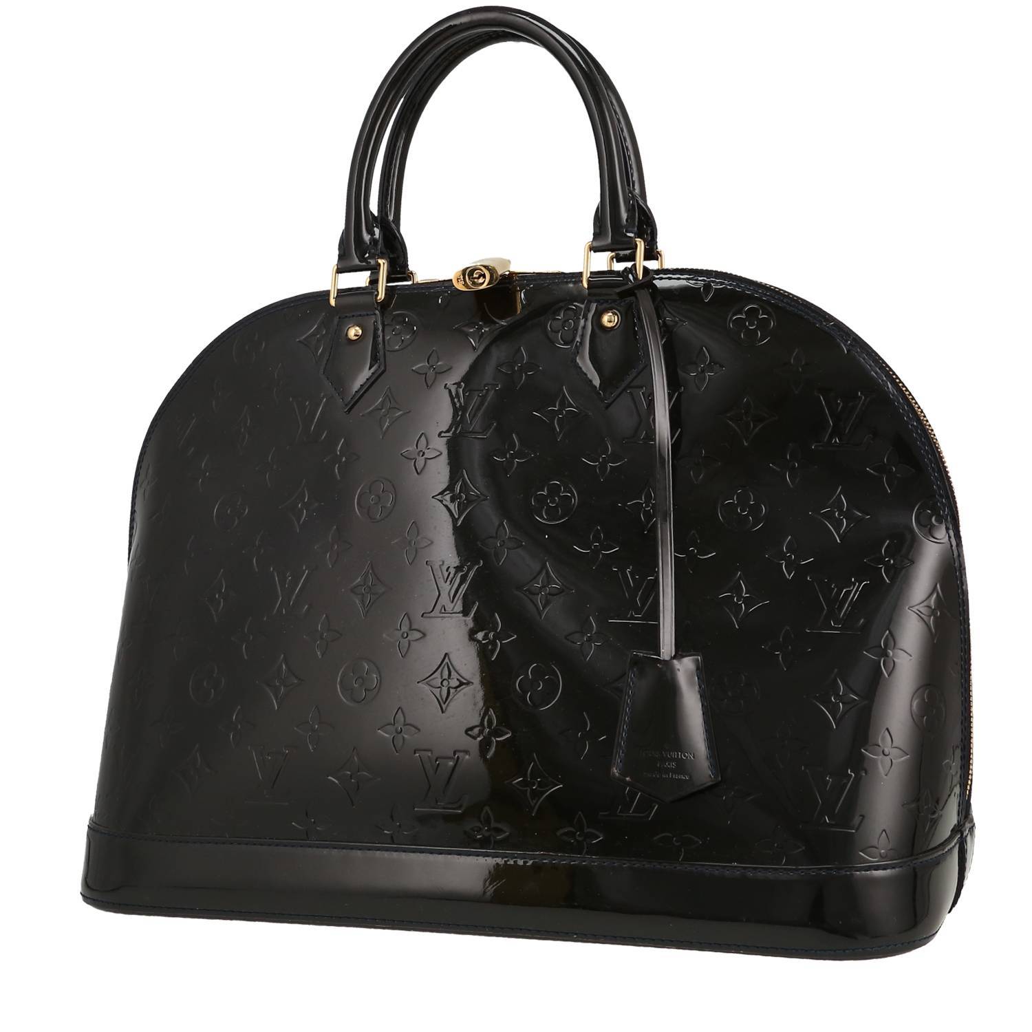 Sac à main Louis Vuitton Alma grand modèle en cuir verni monogram