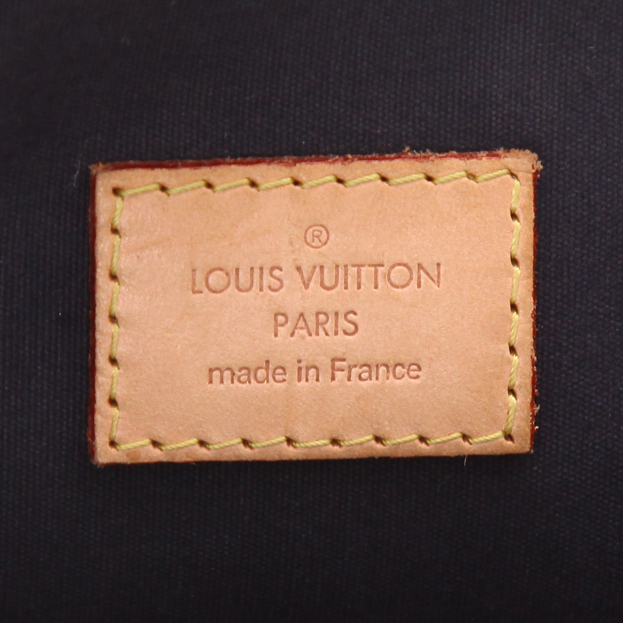 Borsa Louis Vuitton  Alma modello grande  in pelle verniciata monogram blu - Detail D2