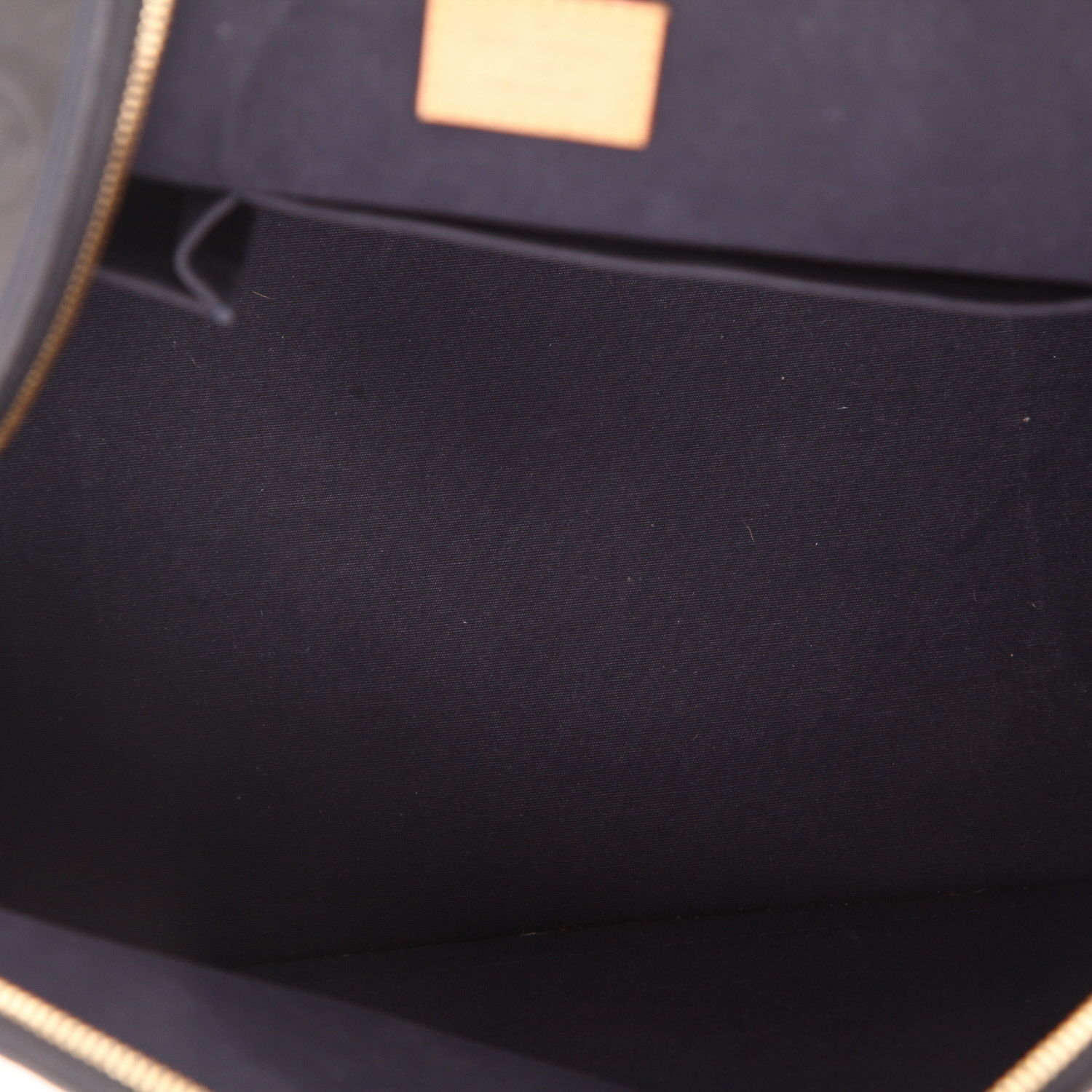 Sac à main Louis Vuitton  Alma grand modèle  en cuir verni monogram bleu - Detail D3