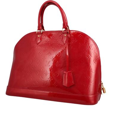 Borsa Louis Vuitton  Alma modello grande  in pelle verniciata rossa