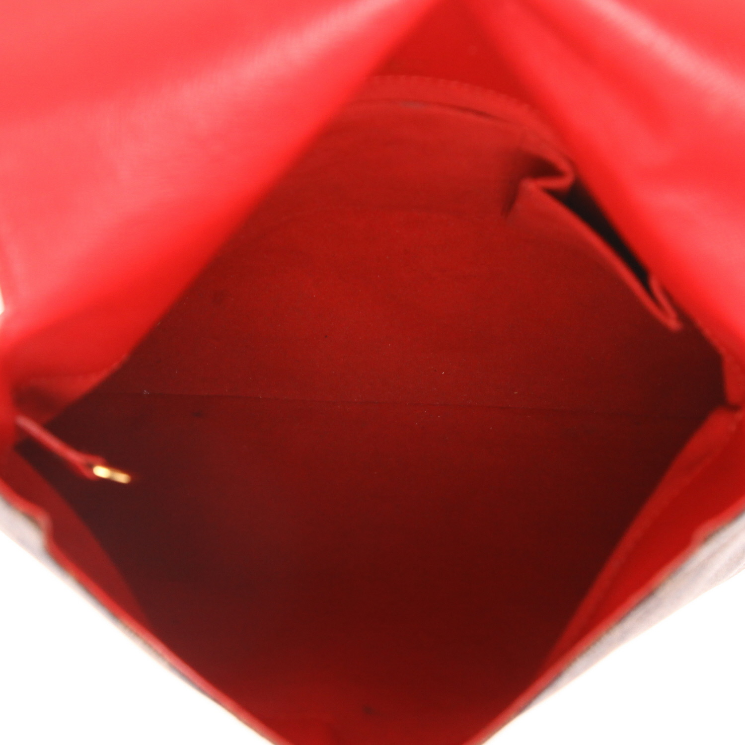 Bolso bandolera Louis Vuitton  Musette en lona a cuadros ébano y cuero marrón - Detail D3