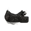 Balenciaga  Cagole shoulder bag  in black leather - 360 thumbnail