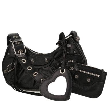 Sac bandoulière Balenciaga  Cagole en cuir noir