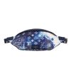 Louis Vuitton  Bumbag clutch-belt  in , navy blue and white monogram canvas  and natural leather - 360 thumbnail